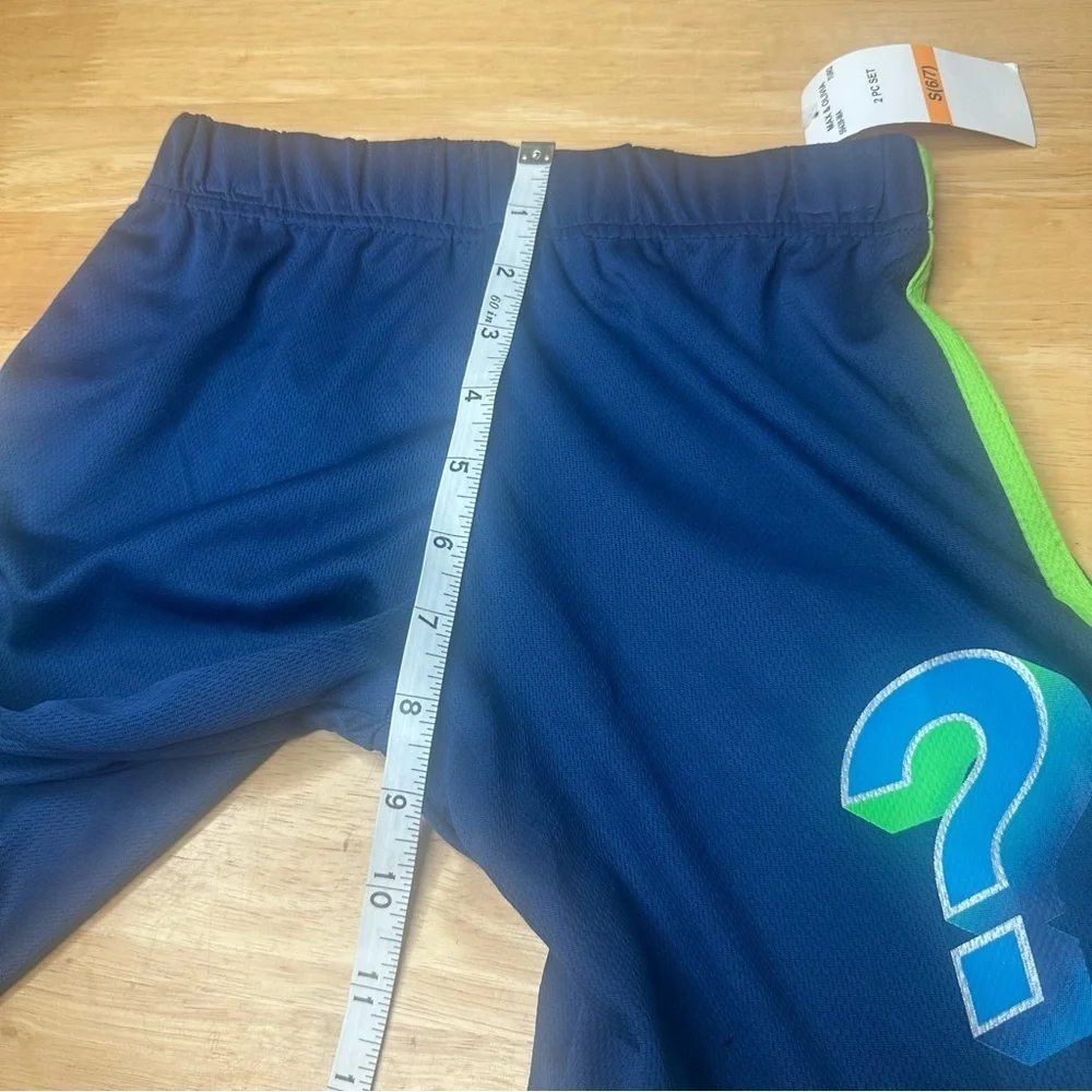 Max & Olivia Kids Boy's Whatever Blue Tank & Short Set Sleepwear Size S Small